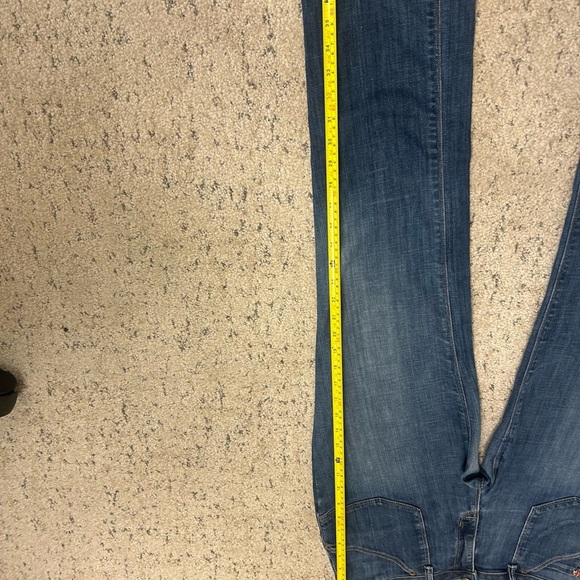 Hudson Sz. 31 vintage Y2K slight barrel leg- wider hip jeans in great vintage co - Picture 12 of 15